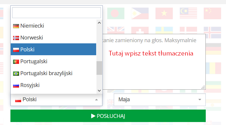 Tłumacz ze słuchu online